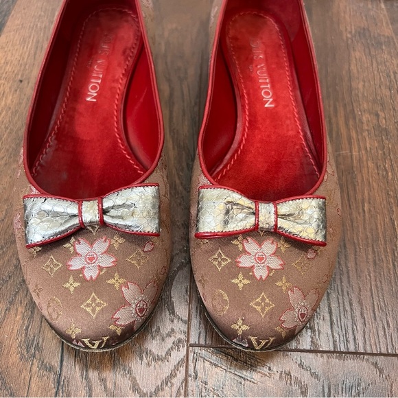 Louis Vuitton Cherry Blossom Ballet Flats Size 37 EU - Picture 3 of 13